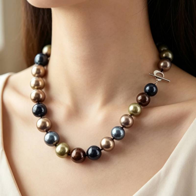 Pearl Trim Chain - 18 ''عقد كبير من لؤلؤ البحر