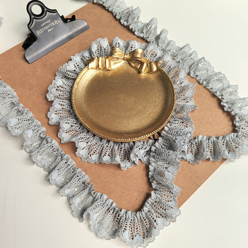 شريط مكشكش غير مطاطي بعرض 2.5  - مراجعة Elastic Lace Trim وسعره