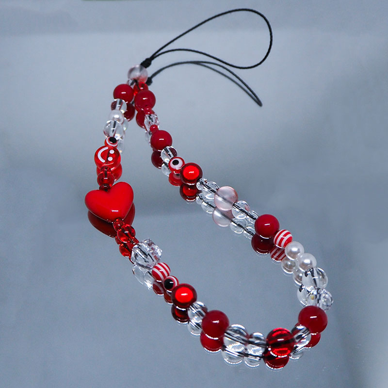 أحمر واضح موبايل Y2k الهاتف حل - مراجعة Pearl Trim Chain وسعره