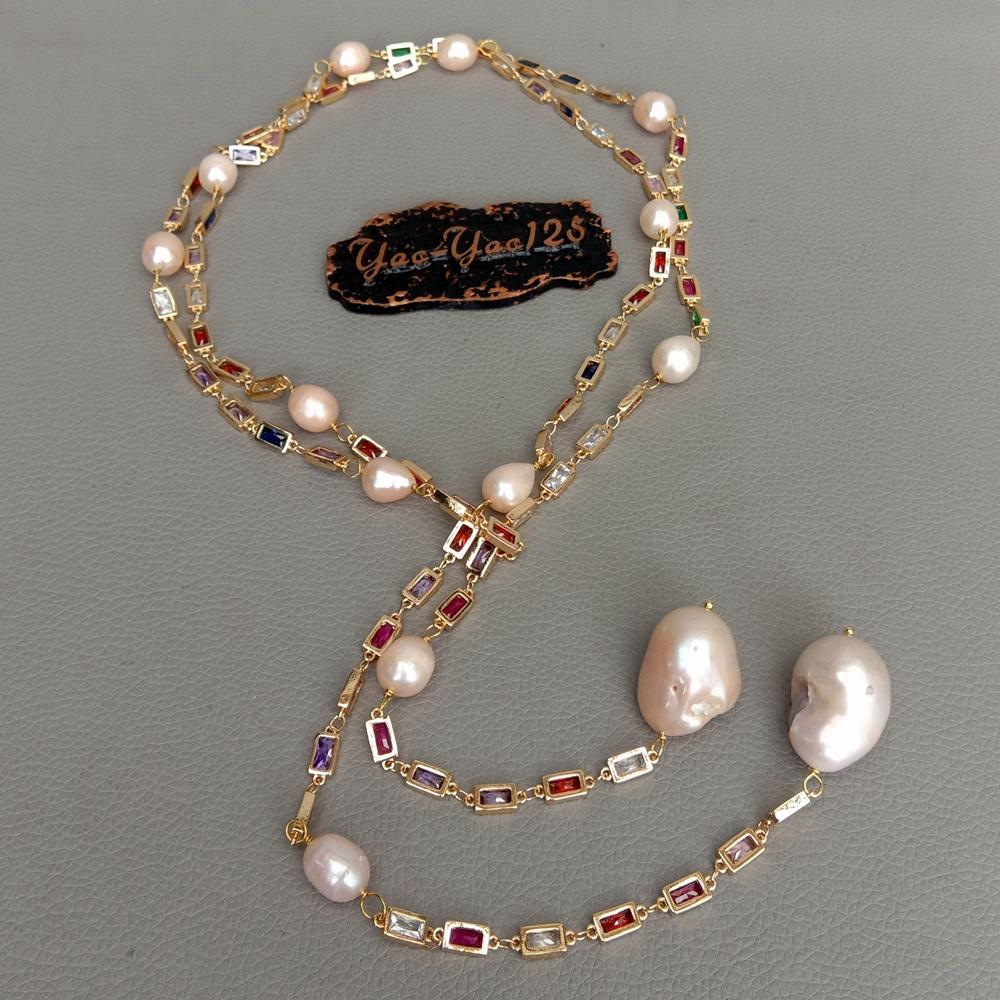 قلادة طويلة من KKGEM بطول 50 ب - مراجعة Pearl Trim Chain وسعره