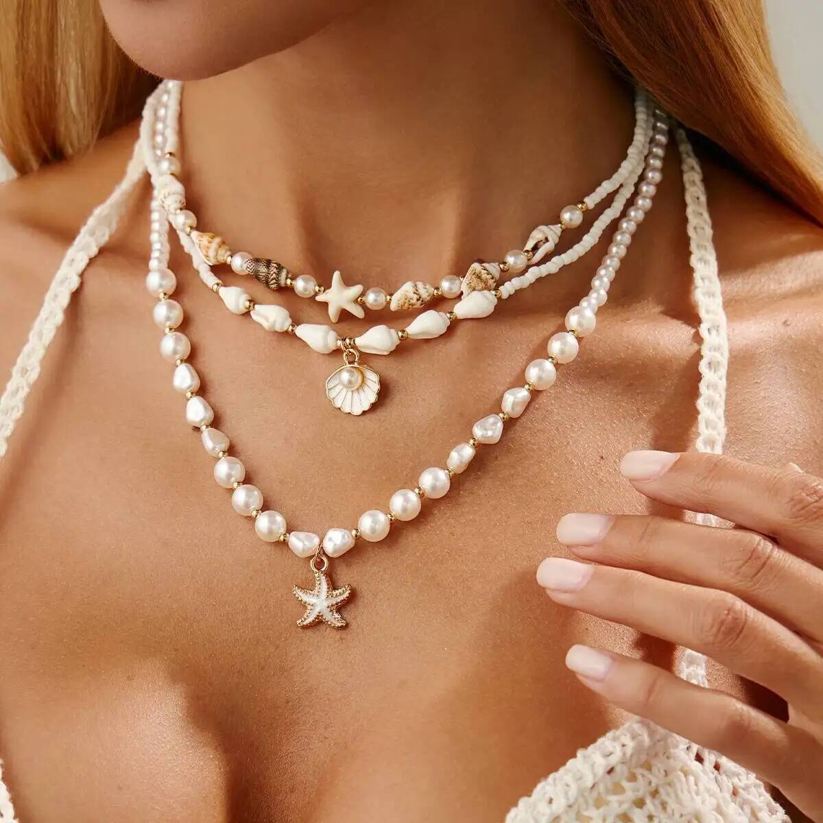 إنجيمارك طقم من 3 قطع: قلادة ب - مراجعة Pearl Trim Chain وسعره