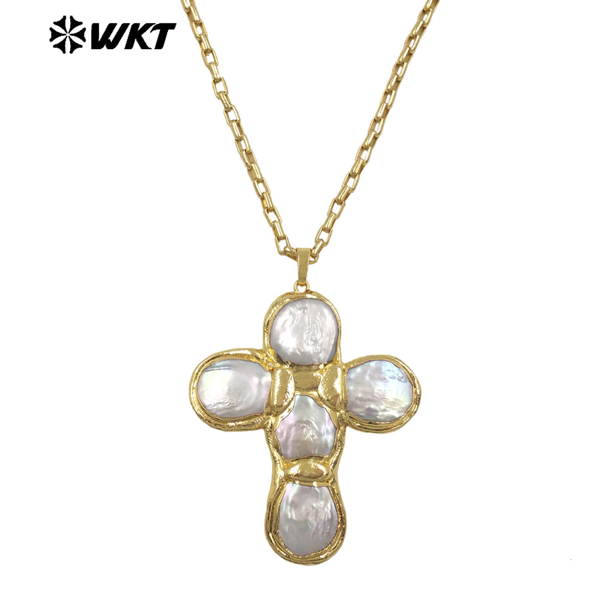WT-JN349 أحدث تصميم لعقد من ال - مراجعة Pearl Trim Chain وسعره