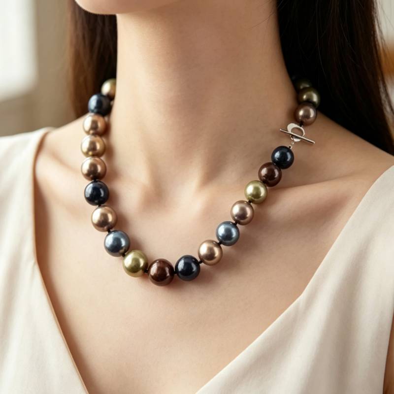 18 ''عقد كبير من لؤلؤ البحر ال - مراجعة Pearl Trim Chain وسعره