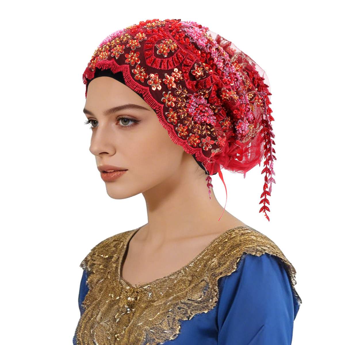 جديد العرقية شرابة الحجاب مطرز - مراجعة Tassel Fringe Trim وسعره