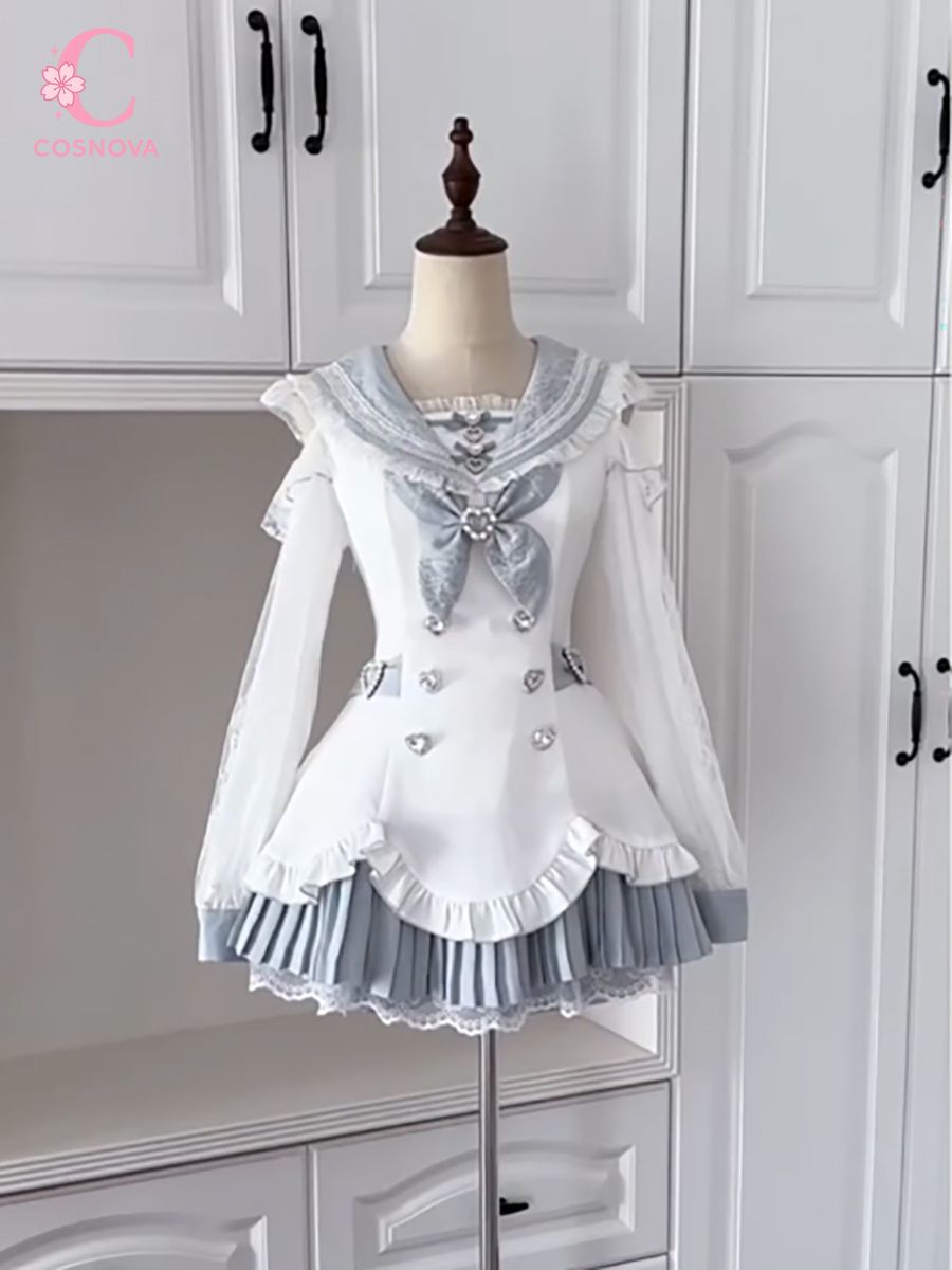 فستان لوليتا ياباني عتيق أنيق  - مراجعة Elastic Lace Trim وسعره