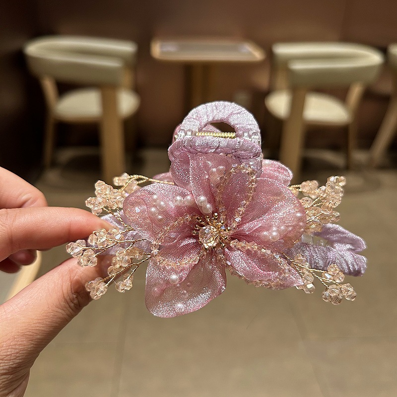إكسسوارات شعر كورية أنيقة من ا - مراجعة Crystal Mesh Fabric وسعره